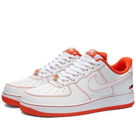 nike air force 1 07 lv8 wit oraje|nike air force 1 white orange.